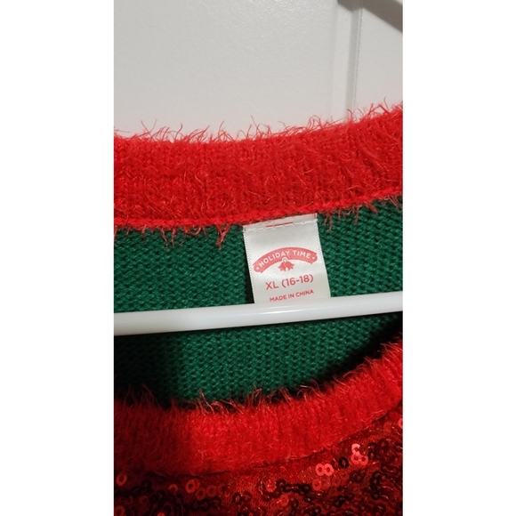 Holiday Time Christmas dress ugly elf dress womens XL 16 18 - Picture 4 of 4